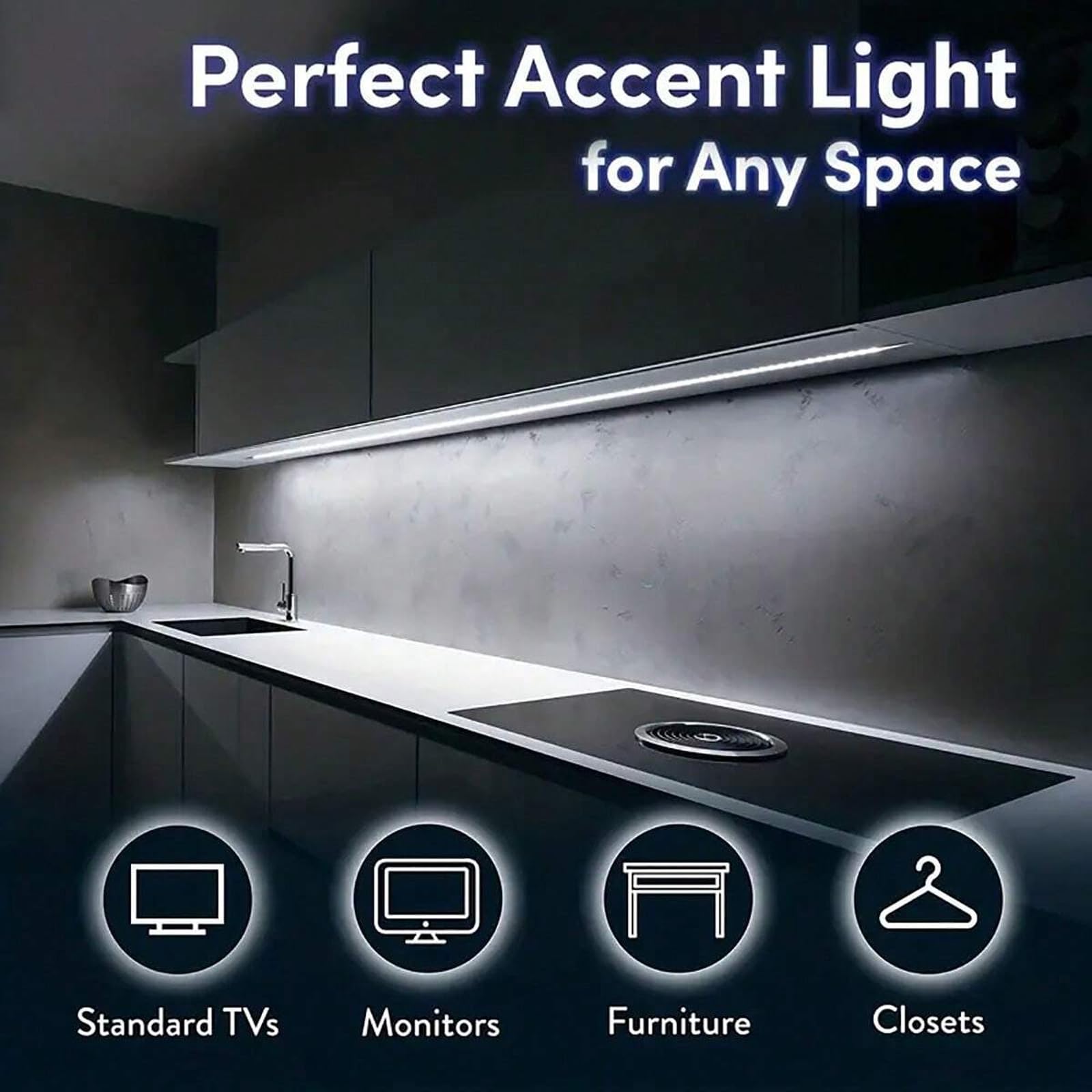 5V Usb Led Strip Lights, 3.28Ft Cob Light Strip White, Short Led Strip Light, Flexible Bright 5V Led Strip For Under Cabinet, Kitchen, Tv Backlight, Shelves, Displays And Tv Lights