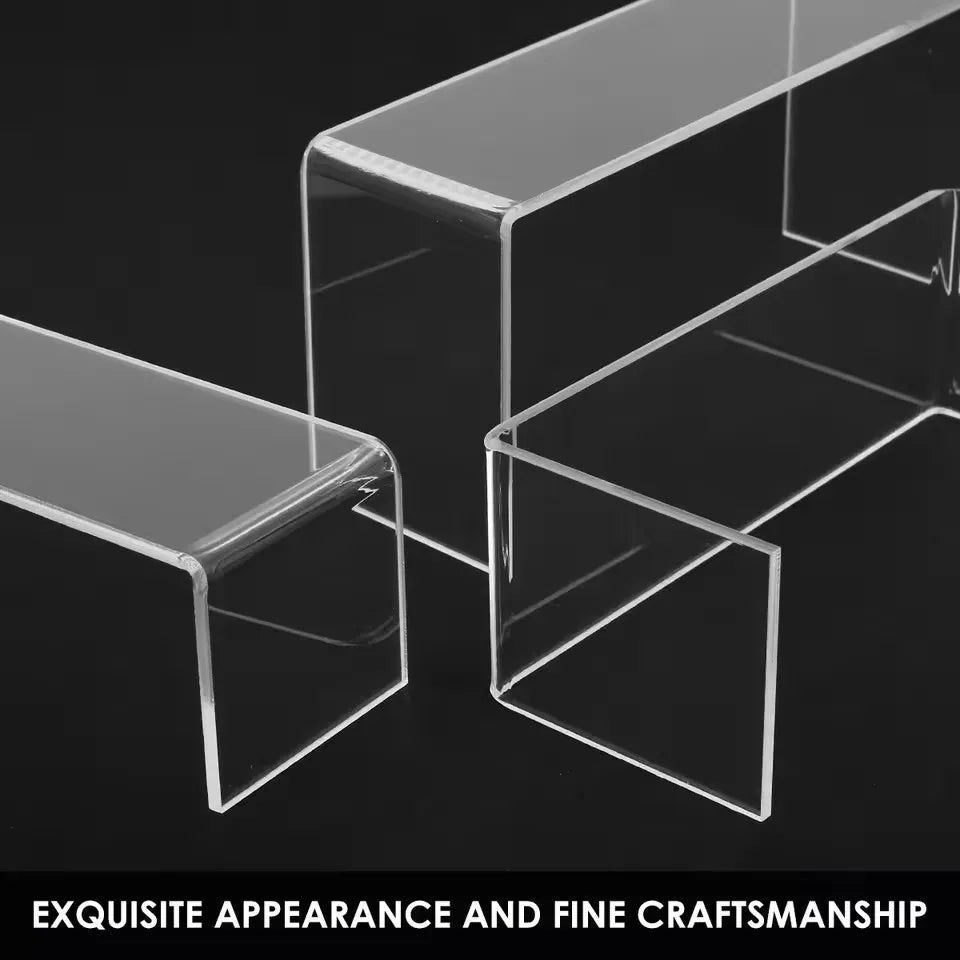 3/6/9/12Pc Clear Acrylic Display Stand Cosmetic Bag Jewelry Showcase Cup Holder for Home Shop statue Model Pottery Display Riser