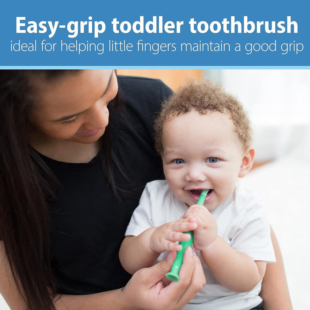 Baby and Toddler Toothbrush, Crocodile 1-Pack, 1-4 Years